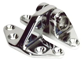S-0990C – WHITECAP IND Boat Door Hinge, Hatch Hinge 2-5/8 Inch Length x 3-1/8 Inch Width Silver Brass Single